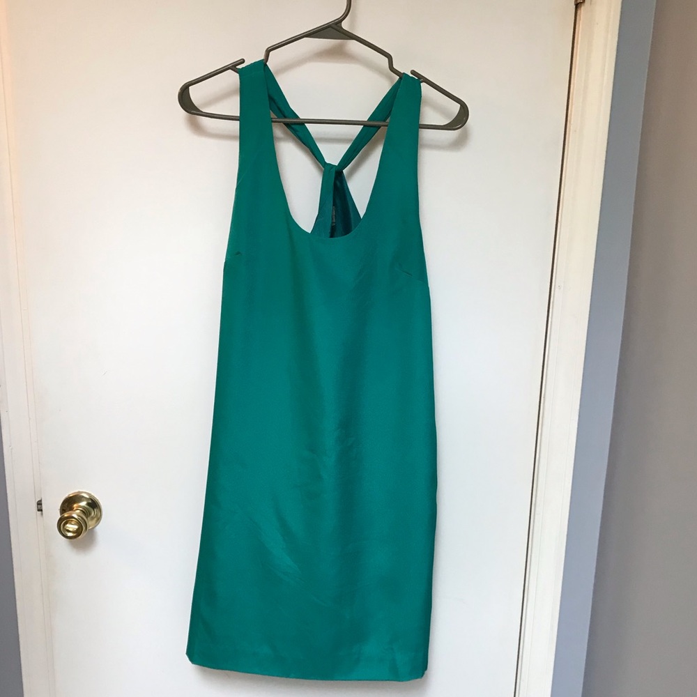 Teal J Crew Factory Tank Dress